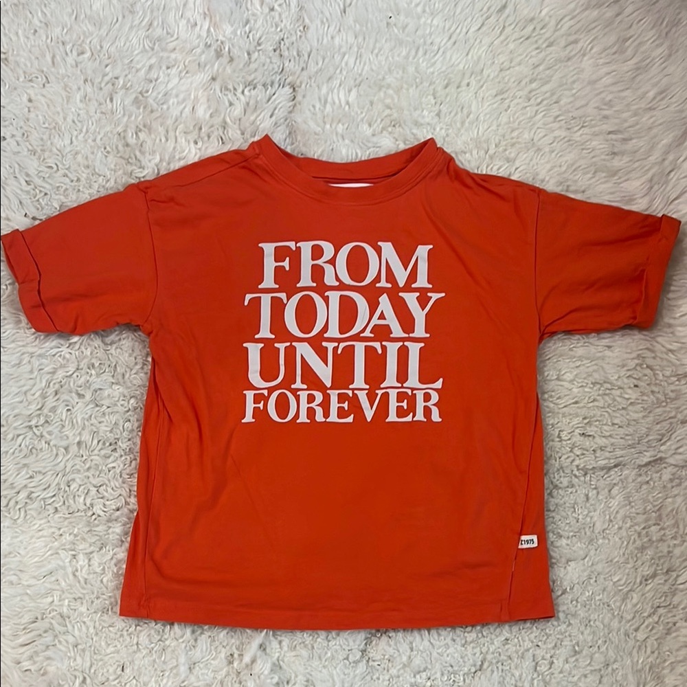 NWOT - Zara Kids Red Graphic T-Shirt